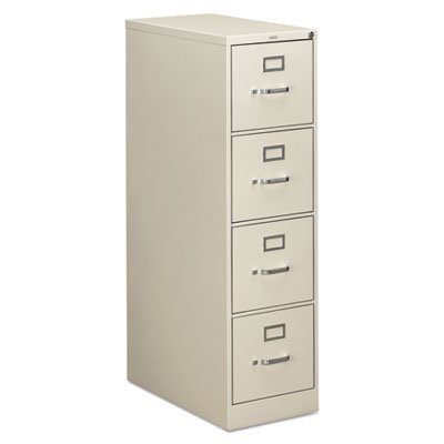 HON 310 Series Four-Drawer, Full-Suspension File, Letter, 26-1/2d, Light Gray HON314PQ