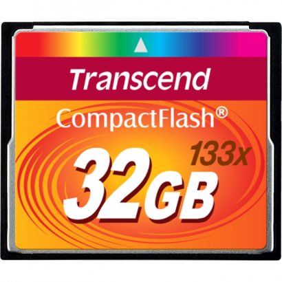 Transcend 32GB CompactFlash Card - (133x) TS32GCF133