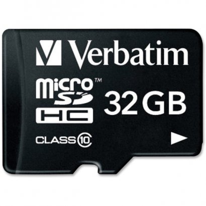 Verbatim 32GB microSDHC Card (Class 10) w/Adapter 44083