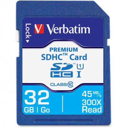 Verbatim 32GB Premium SDHC Memory Card, UHS-I Class 10 96871