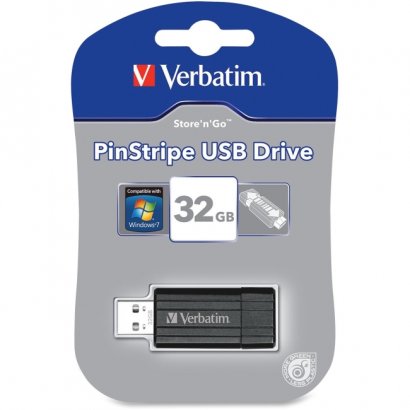 Verbatim 32GB Store'n'Go Pinstripe USB 2.0 Flash Drive 49064