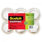 Scotch 3500 Packaging Tape, 1.88" x 54.6yds, 3" Core, Clear, 6/Pack MMM35006