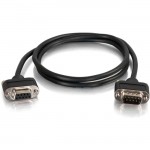 C2G 35ft CMG-Rated DB9 Low Profile Cable M-F 52162