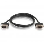 35ft Serial RS232 DB9 Cable with Low Profile Connectors M/M - In-Wall CMG-Rated 52171