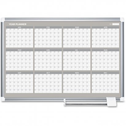 MasterVision 36" 12-month Calendar Planning Board GA03106830