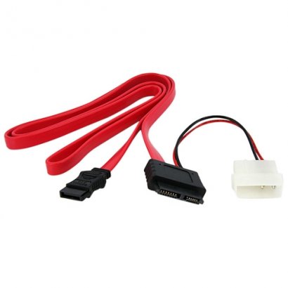 StarTech 36in Slimline SATA Female to SATA With LP4 Adapter SLSATAF36