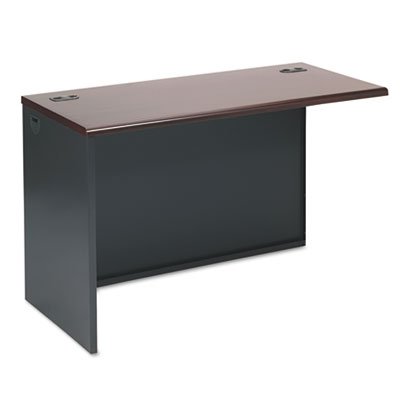 HON H38944L.N.S 38000 Series Return Shell, Left, 48w x 24d x 29-1/2h, Mahogany/Charcoal HON38944LNS