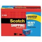 Scotch 3850 Heavy-Duty Packaging Tape Cabinet Pack, 1.88" x 54.6yds, 3" Core, 18/Pack MMM385018CP