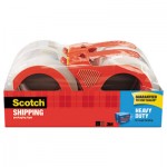 Scotch 3850 Heavy-Duty Packaging Tape, 1.88" x 54.6yds, 3" Core, Clear, 4/Pack MMM38504RD