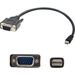 AddOn 3ft (1M) Mini-Displayport to VGA Black Adapter - M/M MDISPORT2VGAMM3B