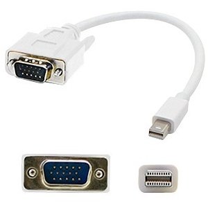 AddOn 3ft (1M) Mini-Displayport to VGA White Adapter - M/M MDISPORT2VGAMM3W