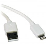 Tripp Lite 3ft (1M) White USB Sync / Charge Cable with Lightning Connector M100-003-WH