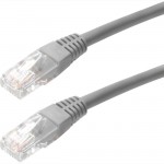 4XEM 3FT Cat5e Molded RJ45 UTP Network Patch Cable (Gray) 4XC5EPATCH3GR
