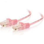 C2G 3ft Cat6 Snagless Unshielded (UTP) Slim Ethernet Network Patch Cable - Pink 01191