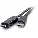 C2G 3ft DisplayPort To HDMI Adpater Cable - 4K Cable Black 50193