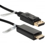 QVS 3ft DisplayPort to HDMI Digital A/V Cable DPHD-03