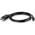 C2G 3ft Mini DisplayPort to DisplayPort Adapter Cable M/M - Black 54300