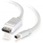 3ft Mini DisplayPort to DisplayPort Adapter Cable M/M - White 54297