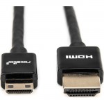 Rocstor 3ft Slim High-Speed HDMI Cable with Ethernet - HDMI to HDMI Mini M/M Y10C249-B1