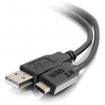 C2G 3ft USB 2.0 USB-C to USB-A Cable M/M - Black 28870