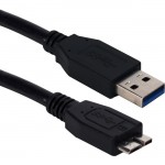 QVS 3ft USB 3.0/3.1 Micro-USB Sync, Charger and Data Transfer Cable CC2228C-03BK