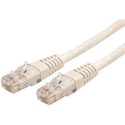 StarTech 3ft White Molded Cat6 UTP Patch Cable ETL Verified C6PATCH3WH
