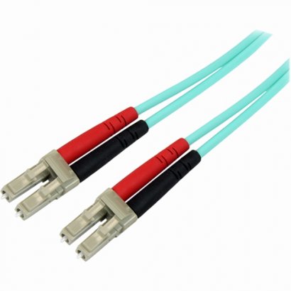 StarTech 3m 10 Gb Aqua Multimode 50/125 Duplex LSZH Fiber Patch Cable LC - LC A50FBLCLC3