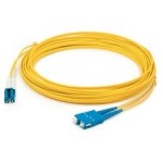 AddOn 3m LC (Male) to SC (Male) Yellow OM2 Duplex Fiber OFNR (Riser-Rated) Patch Cable ADD-SC-LC-3M5OM2