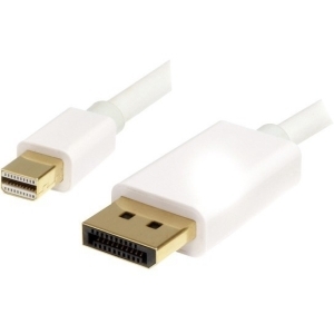 StarTech 3m White Mini DisplayPort to DisplayPort Adapter Cable - M/M MDP2DPMM3MW