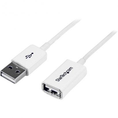 StarTech 3m White USB 2.0 Extension Cable A to A - M/F USBEXTPAA3MW