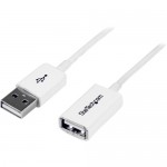 StarTech 3m White USB 2.0 Extension Cable A to A - M/F USBEXTPAA3MW