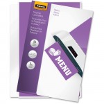 Fellowes 3mil Laminating Menu Pouches 52011