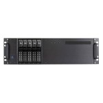 3U Compact 5x3.5" Bay Trayless Hotswap microATX Chassis Black D-350HN-T