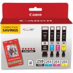 Canon PGI-250/CLI-251 4 Color Combo Pack 250BKCLI251