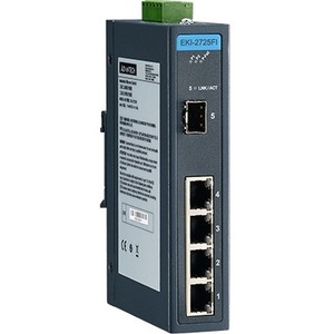 Advantech 4 GE + 1 SFP Ind. Unmanaged Switch W/T EKI-2725FI-AE