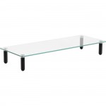 Lorell 4-leg Single Shelf Glass Monitor Stand 99533