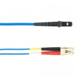 Black Box 4-m, LC-MTRJ, 62.5-Micron, Multimode, Plenum, Blue Fiber Optic Cable FOCMP62-004M-LCMT-BL