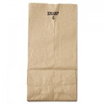 18404 #4 Paper Grocery Bag, 30lb Kraft, Standard 5 x 3 1/3 x 9 3/4, 500 bags BAGGK4500