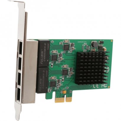 SYBA 4 Port Gigabit Ethernet PCI-e x1 Network Interface Card SI-PEX24042