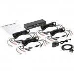 Tripp Lite 4-Port HDMI/USB KVM Switch with Audio/Video and USB Peripheral Sharing B004-HUA4-K