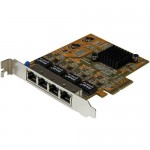 StarTech.com 4-Port PCI Express Gigabit Network Adapter Card - Quad-Port PCIe Gigabit NIC ST1000SPEX43