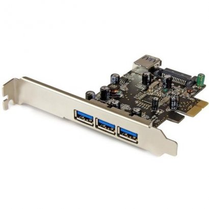 StarTech.com 4 Port PCI Express USB 3.0 Card - 3 External and 1 Internal PEXUSB3S42