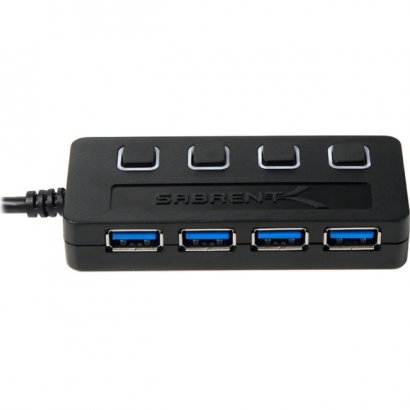 Sabrent 4-Port USB 3.0 Hub with Power Switches HB-UM43