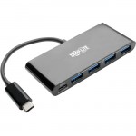 Tripp Lite 4-Port USB 3.1 Hub, 4x USB-A, Thunderbolt 3-PD Charging, Black U460-004-4AB-C