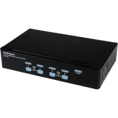 StarTech.com 4 Port USB KVM Switch & USB 2.0 Hub SV431USBAE