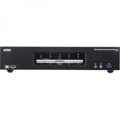 Aten 4-Port USB3.0 4K DisplayPort Triple Display KVMP Switch CS1964