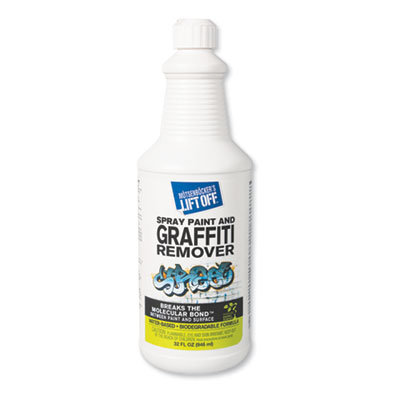 Motsenbocker's Lift-Off MTS 41103 4 Spray Paint Graffiti Remover, 32oz, Bottle, 6/Carton MOT41103