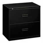 HON H482.L.P 400 Series Two-Drawer Lateral File, 36w x 18d x 28h, Black BSX482LP