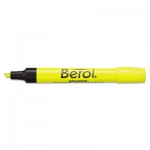 Berol 4009 Highlighter, Chisel Tip, Fluorescent Yellow, Dozen SAN64324