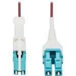 Tripp Lite 400Gb Duplex Multimode 50/125 OM4 Fiber Optic Cable, Magenta, 10 m N822L-10M-MG